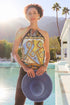 Patti "Zodiac III" Reversible Silk Scarf Halter Top